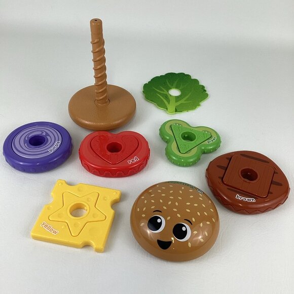 Leap Frog Build A Burger Matching Spinning Aim Throw Interactive Food Toy 2023 - Picture 6 of 7